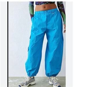 NWOT! Urban Outfitters Blue parachute Cargo Pants